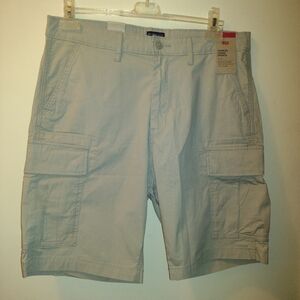 Levi's Carrier Cargo Shorts Men's 34-(36) Beige Loose Fit Stretch 10" Inseam NWT